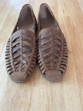 Nisolo Leather Sandal Huarache Men's Brown Size 10
